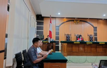 Sidang Tipiring Perkara Pencurian Tandan Buah Sawit Digelar di PN Tais