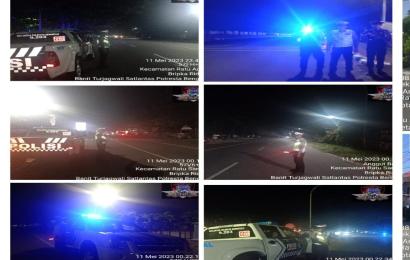 Antisipasi 3C dan Balap Liar, Satlantas Gelar KRYD di Kawasan Pantai Panjang