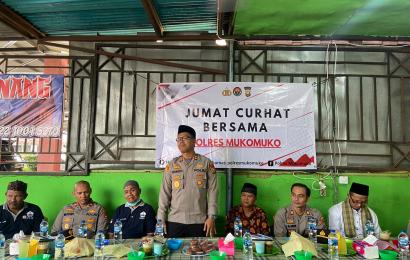 Jumat Curhat Polres Mukomuko Hadir Di Kecamatan Lubuk Pinang