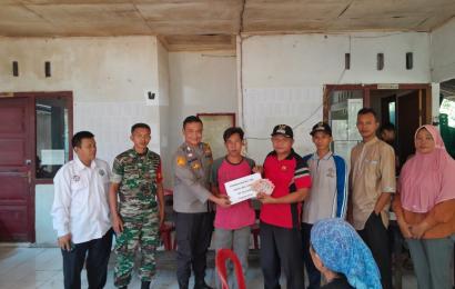 Hadiri Peyaluran BLT-DD di Desa Naga Rantai, Polsek Padang Guci Hulu Berikan Imbaun Kamtibmas 