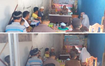 Jumat Curhat, Antisipai Gangguan Kamtibmas Polsek Ratu Agung Pesankan Untuk Mengaktifkan Pos Kamling 