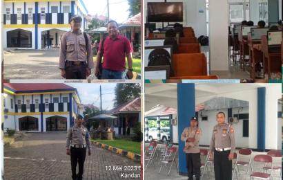 Kapolsek Muara Bangkahulu Pimpin Pengamanan UTBK UNIB 