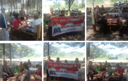 Jumat Curhat, Polsek Teluk Segara Dengarkan Keluhan Warga Tengah Padang