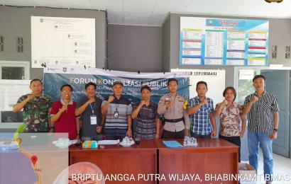 Polsek Maje Berikan Pengamanan Pendataan Awal Regsosek di Desa Linau