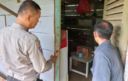 Kantin SMP N 06 Penarik Menjadi Sasaran Maling, Polsek Penarik Raya Melaksanakan Cek TKP
