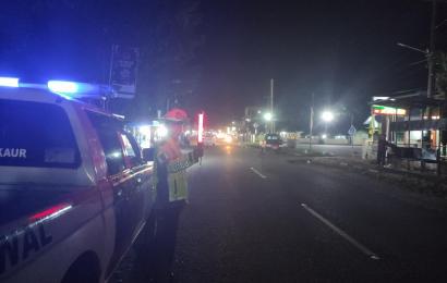Sat Lantas Polres Kaur Patroli Arus Lalu Lintas 