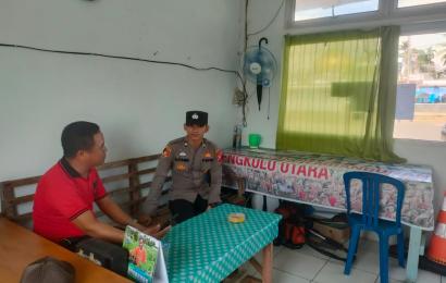 Personel Polsek Ketahun Jalin Sinegritas Dengan Petugas Dishub