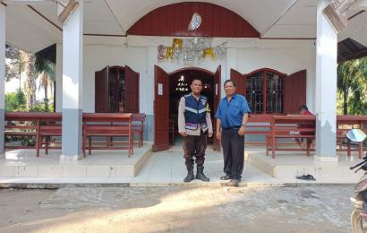 Berikan Rasa Nyaman, Polsek Putri Hijau Lakukan Pengamanan Rutin Ibadah Minggu di Gereja