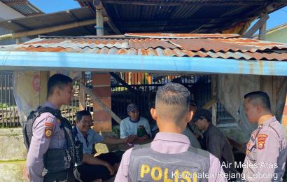 Cegah Kejahatan, Polres Rejang Lebong Patroli Rutin di Desa Air Meles 