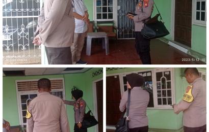 Polresta Bengkulu Melakukan Pengecekan Rumah Bhabinwil Kelurahan Kampung Kelawi 