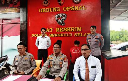 Sat Reskrim Polres Bengkulu Selatan  Release Ungkap Kasus Curanmor