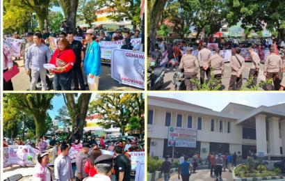 Personel Polsek Ratu Samban Laksanakan Pengamanan Aksi Unjuk Rasa Gemawasbi Group