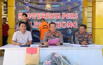 Polres Lebong saat press release
