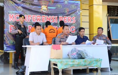 Polres Lebong saat press release