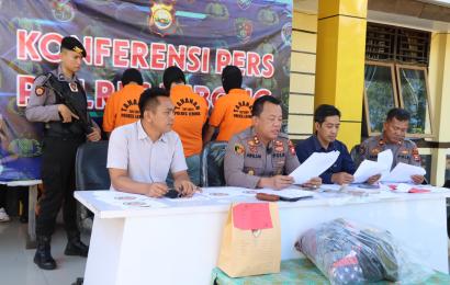 Polres Lebong saat press release