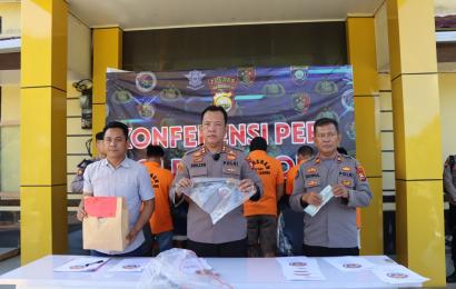 Polres Lebong saat press release