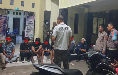Ngelem Aibon dan Minum Tuak, 9 Orang Terjaring Razia Gabungan