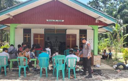 Polsek Giri Mulya Lakukan Pengamanan 