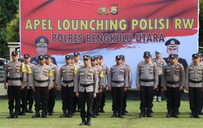 Gelar Apel Launching Polisi RW, Polres Bengkulu Utara Siapkan 200 Personel  