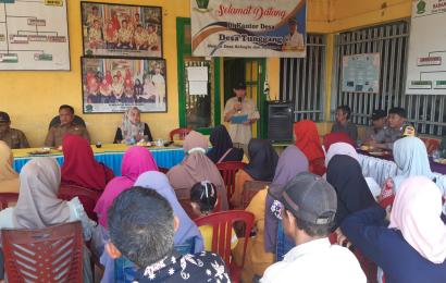 Bhabinkamtibmas Polsek Lebong Utara Hadiri Sosialisasi Teknis Musim Pangan Kedua