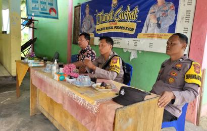 Polsek Nasal Gelar Jumat Curhat di Desa Batu Lungun