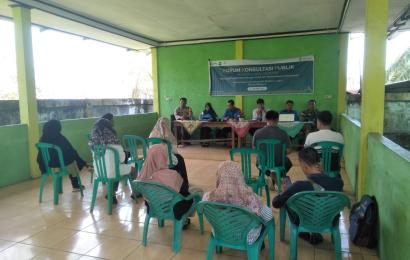 Didampingi Polsek Lais, Acara Forum Konsultasi Publik Berlangsung Lancar 
