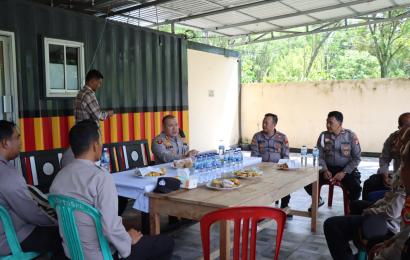 Ciptakan Kamtibmas, Kapolres Rejang Lebong Cek Pos Kontainer