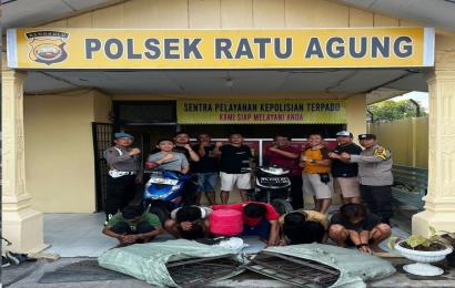 Beraksi di 20 TKP, 5 Pemulung dan Pengumpul Barang Bekas Ditangkap Polsek Ratu Agung
