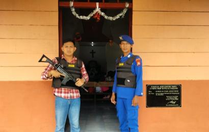 Polisi Berikan Pengamanan Ibadah Minggu di Gereja