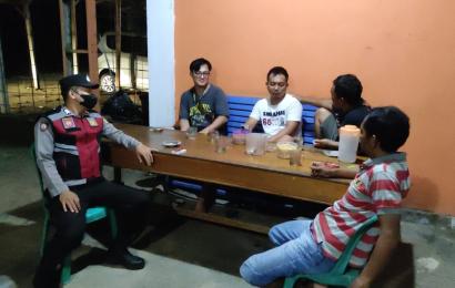Patroli Dialogis Polsek Giri Mulya Beri pesan Kamtibmas