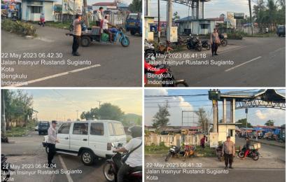 Polsek KSKP Pulau Baai Commander Wish Pengamanan Dan Pengaturan Pagi  