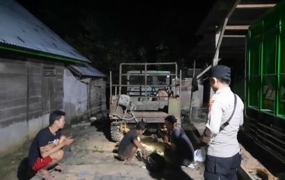 Cegah Kriminalitas, Polsek Muara Sahung Patroli Malam