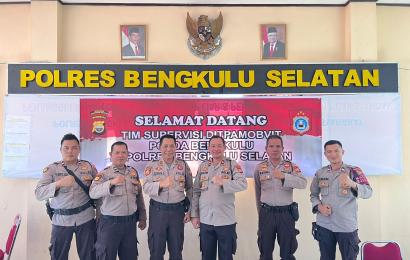 Team Supervisi Ditpam Obvit Polda Bengkulu Kunjungi Polres Bengkulu Selatan   