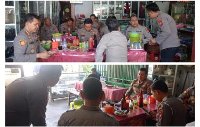 Evaluasi Kinerja, Kapolresta Bengkulu Ajak PJU Coffee Morning di Warung Buyung