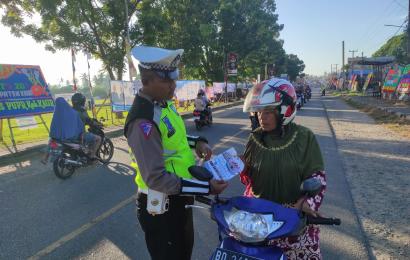 Satlantas Polres Kaur Sampaian Imbauan Terkait Pemutihan Pajak Kendaraan Bermotor