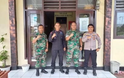 Kapolsek Curup Terima Kunjungan Danyon 144 Jaya Yudha
