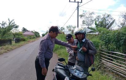 Antisipasi Kejahatan Dijalan, Polsek Kota Padang Gelar Razia Sajam