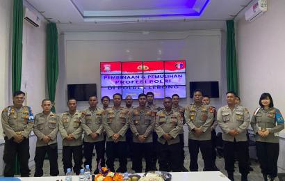Bid Propam Gelar Pembinaan dan Pemulihan Profesi Polri di Polres Lebong