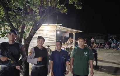 Dukung Kesenian dan Sanggar Seni Budaya, Sat Samapta Polres Bengkulu Utara Sambangi Pentas Kuda Kepang