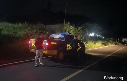 Dini Hari, Sat Samapta Polres Rejang Lebong Patroli Cegah Tindak Kriminal