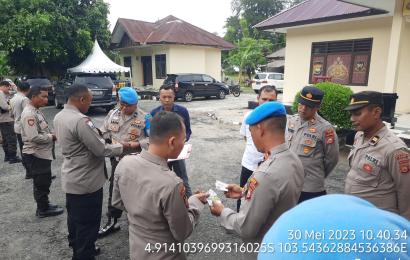 Si Propam Polres Kaur Gelar Gaktibplin ke Polsek Jajaran Polres Kaur