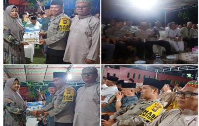 Peduli Warganya, Bhabinkamtibmas Polsek Muara Bangkahulu Sambang Duka 