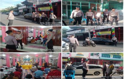 Sat Samapta Polresta Bengkulu Melaksanakan Pengamanan Hari Suci Waisak di Vihara Buddahyana 