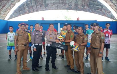 Kasat Lantas Polres Lebong Hadiri Seleksi Pemain Bola Voli oleh PBVSI Lebong