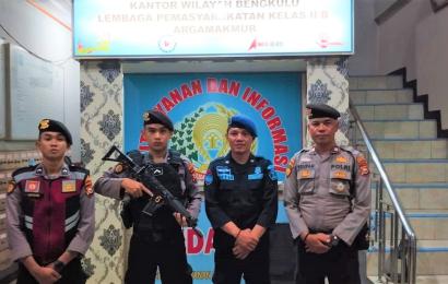 Lakukan Patroli Sambang, Sat Samapta Polres Bengkulu Utara Kunjungi Lapas Arga Makmur