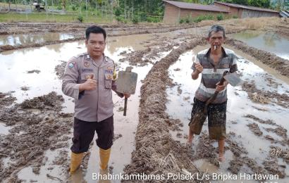 Dukung Suksesnya Program MT2, Bhabinkamtibmas Polsek Lebong Selatan Sambang Warga 