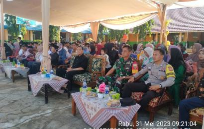 Bhabinkamtibmas Polsek Sukaraja Hadiri Pelepasan Pelajar SMPN 23 Seluma