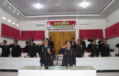 Polres Kepahiang Ikuti Upacara Hari Lahir Pancasila Secara Virtual