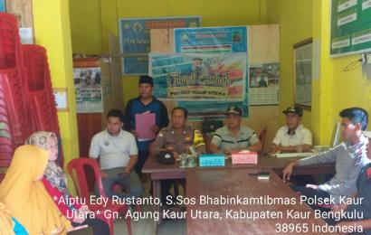 Jumat Curhat, Polsek Kaur Utara Imbau Masyarakat Untuk Menjaga Situasi Kamtibmas