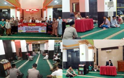 Subuh Keliling, Kapolresta Tatap Muka dengan Jemaah Masjid Al Iman